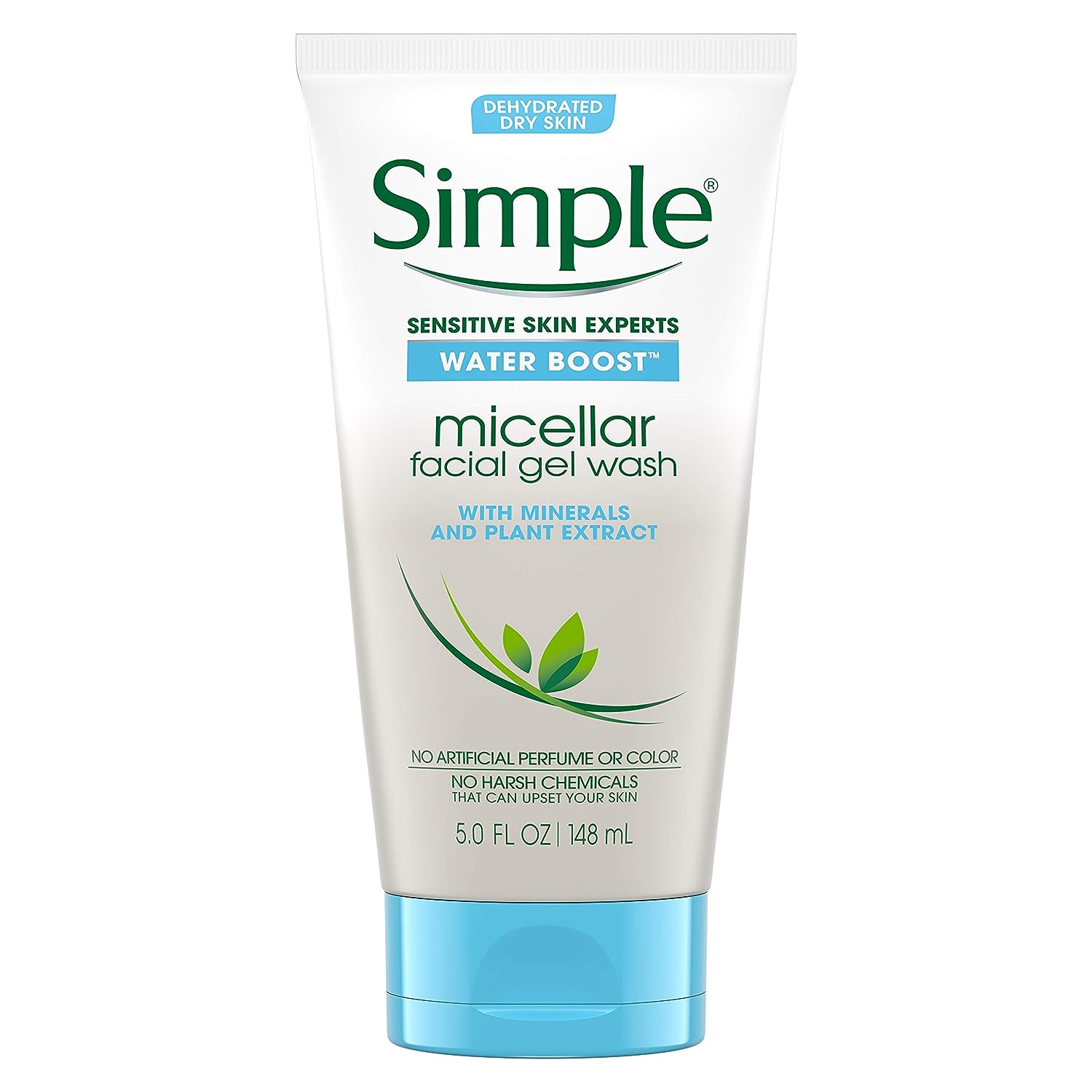 Simple Water Boost Micellar Facial Gel Wash Sensitive Skin 5 oz