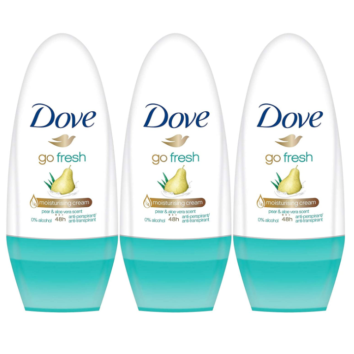 DOVE 50ML ROLL ON ANTI PERSPIRANT PEAR & ALOE VERA